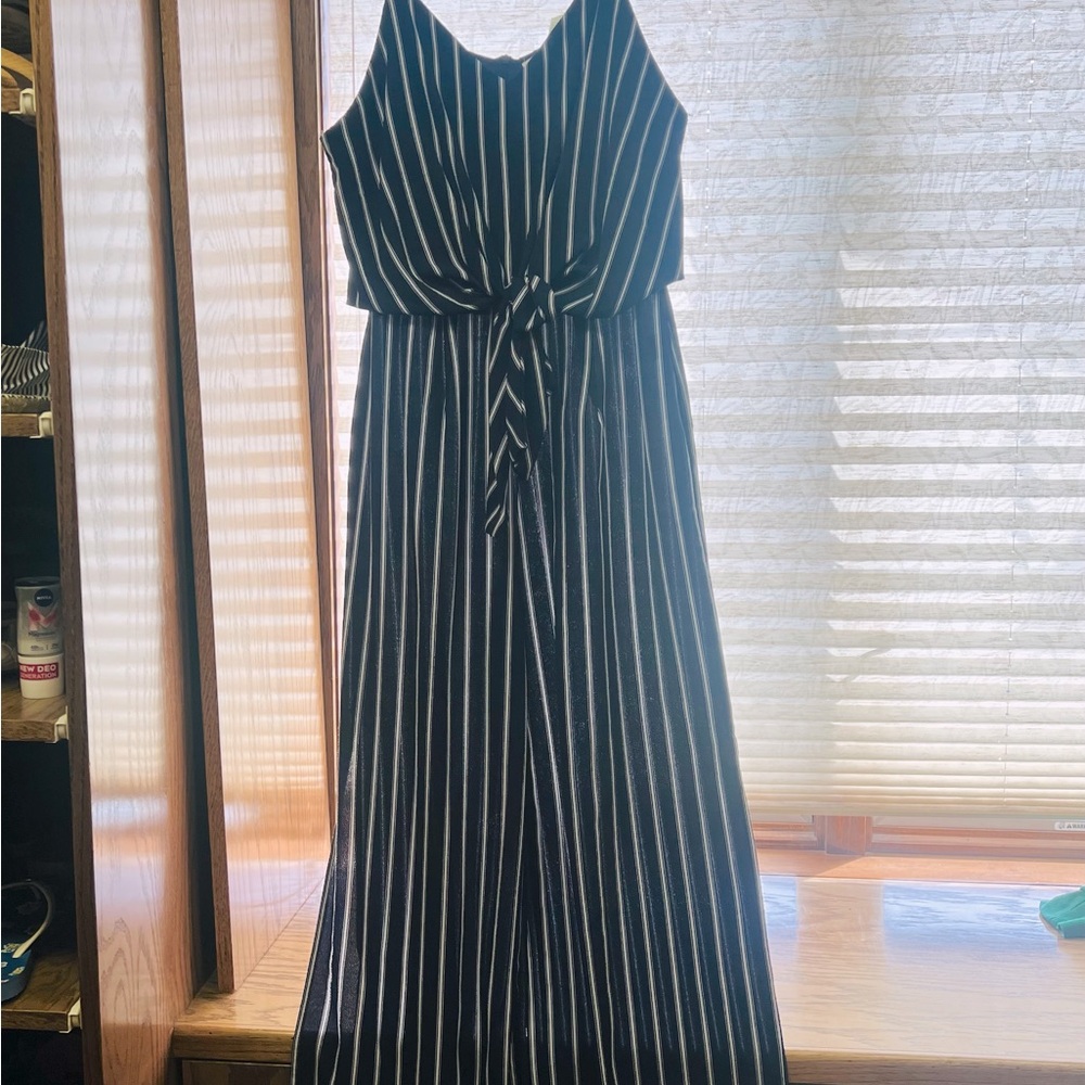 *New, No Tags* Monteau Women's Flowy Stripe Jumpsuit Romper